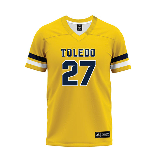 Toledo - NCAA Football : Dane Nauman - Gold Premium Football Jersey-0