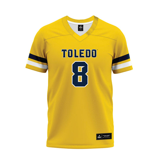 Toledo - NCAA Football : Martez Poynter - Gold Premium Football Jersey-0