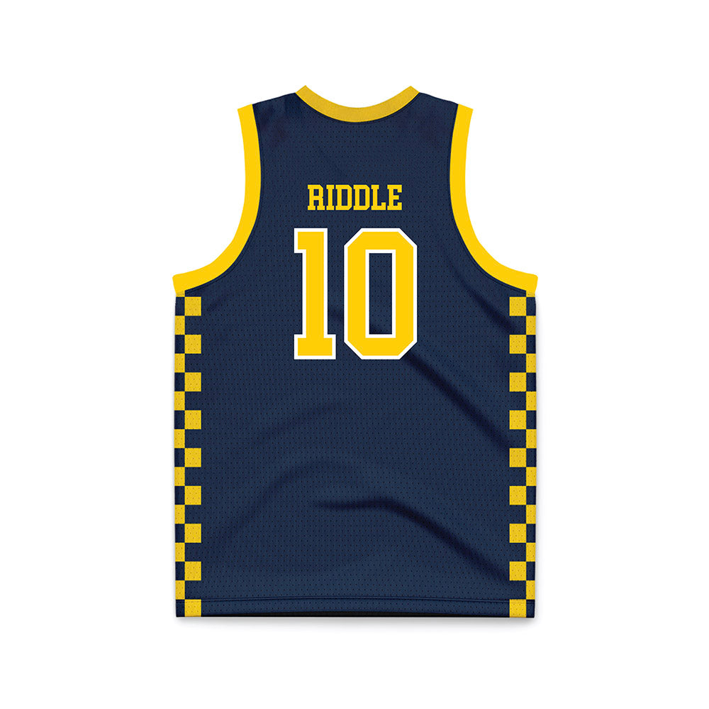 Toledo - NCAA Men's Basketball : Chris Riddle - Blue Basketball Jersey-1