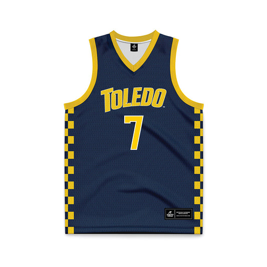 Toledo - NCAA Men's Basketball : Sean Craig - Blue Basketball Jersey-0