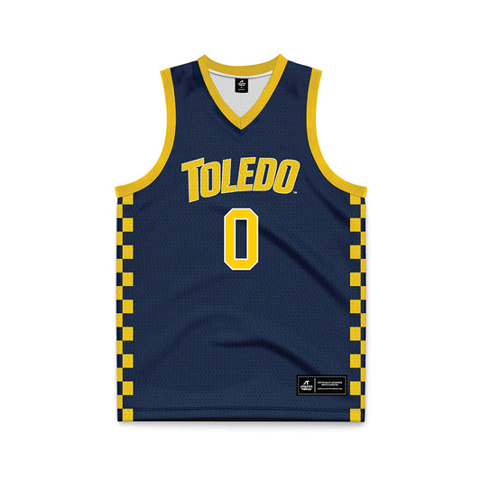 Toledo - NCAA Men's Basketball : Toby Nwokolo - Blue Basketball Jersey-0