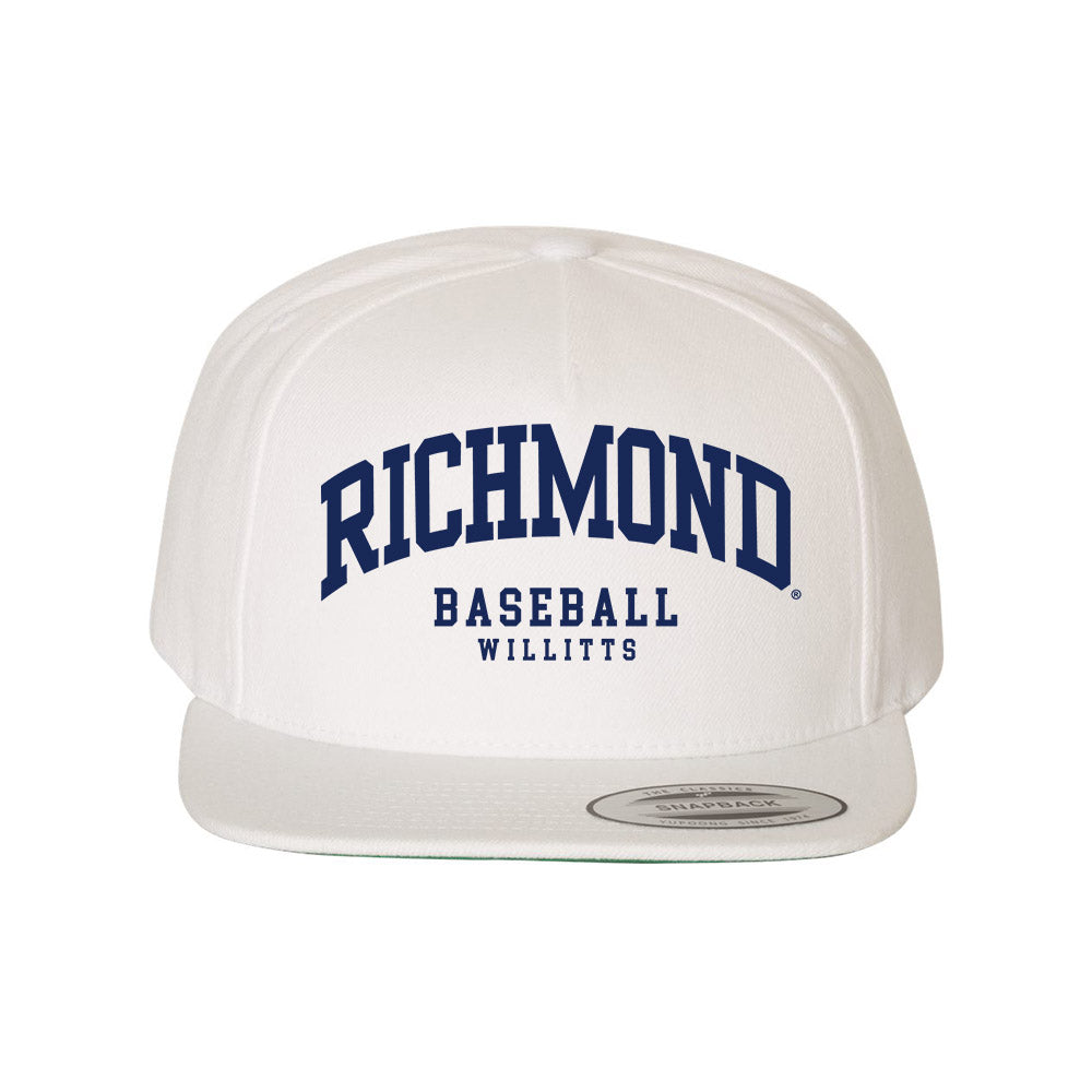 Richmond - NCAA Baseball : Josh Willitts - Snapback Hat-0