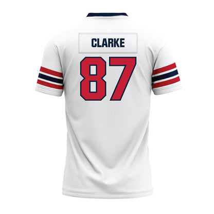 Richmond - NCAA Football : Sean Clarke - White Premium Football Jersey