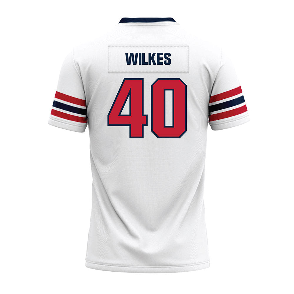 Richmond - NCAA Football : Jordan Wilkes - White Premium Football Jersey