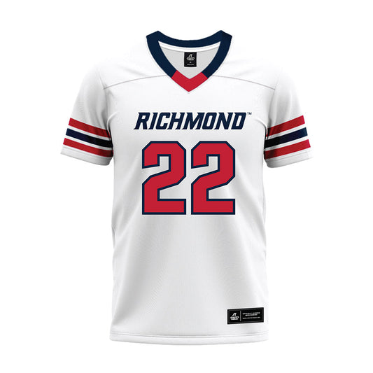 Richmond - NCAA Football : Devin Geronomi - White Premium Football Jersey-0