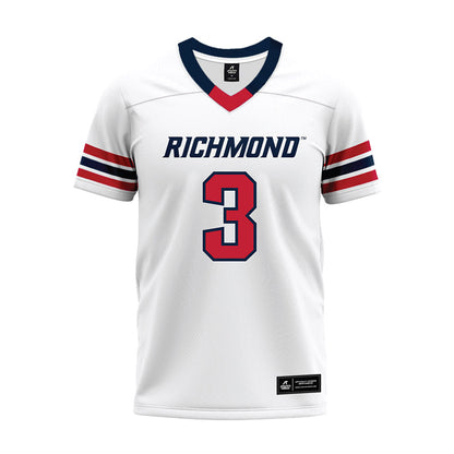 Richmond - NCAA Football : Aziz Foster-Powell - White Premium Football Jersey-0