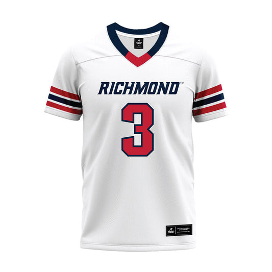 Richmond - NCAA Football : Aziz Foster-Powell - White Premium Football Jersey-0