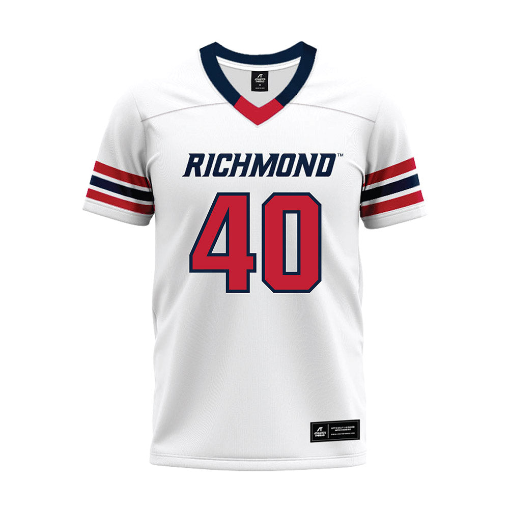 Richmond - NCAA Football : Jordan Wilkes - White Premium Football Jersey