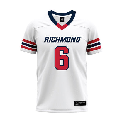 Richmond - NCAA Football : Matt Robbert - White Premium Football Jersey