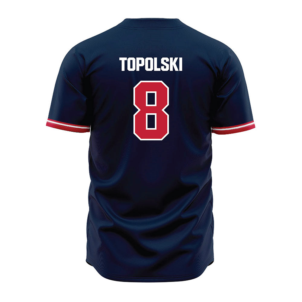 Richmond - NCAA Baseball : Chase Topolski - Blue Jersey-1