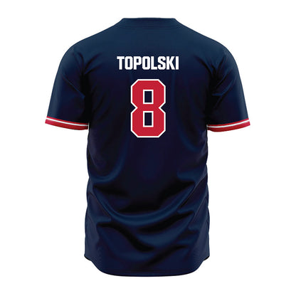 Richmond - NCAA Baseball : Chase Topolski - Blue Jersey-1