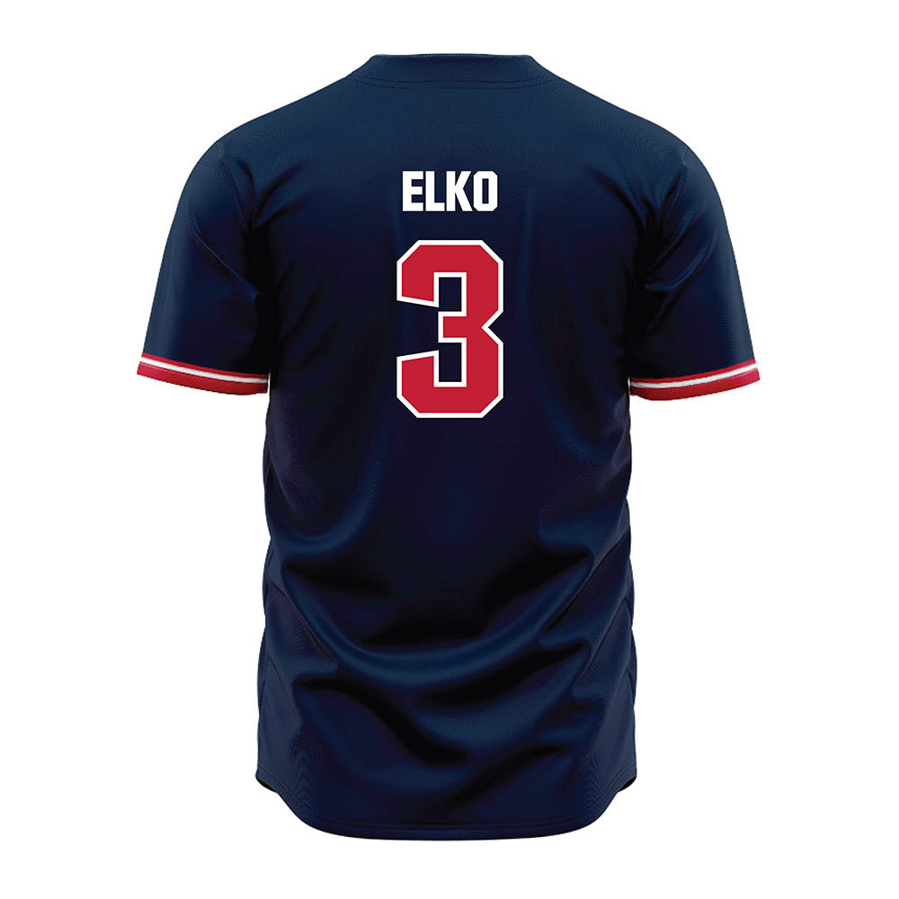 Richmond - NCAA Baseball : Michael Elko - Blue Jersey-1