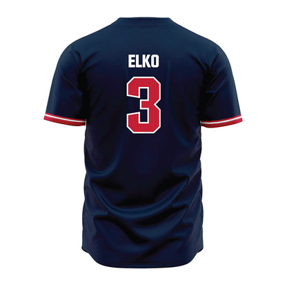 Richmond - NCAA Baseball : Michael Elko - Blue Jersey-1