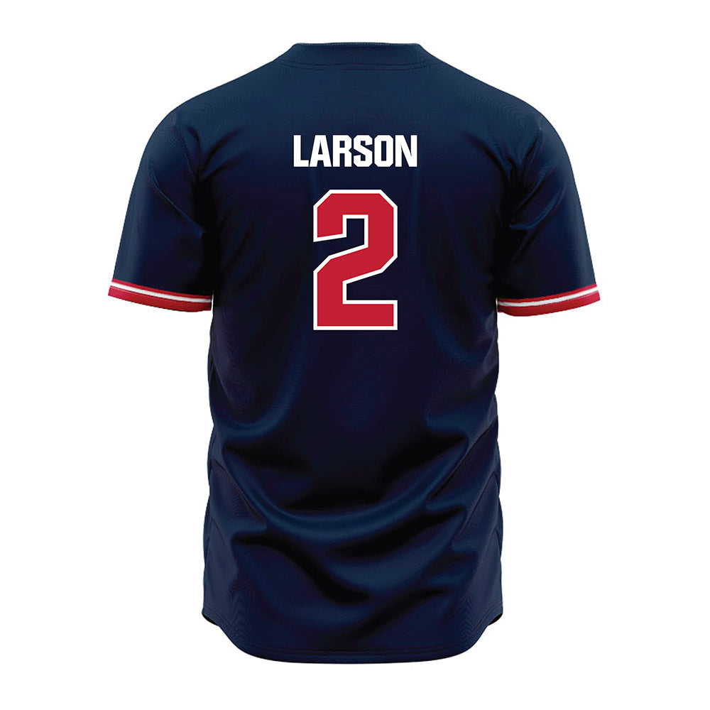 Richmond - NCAA Baseball : Connor Larson - Blue Jersey-1