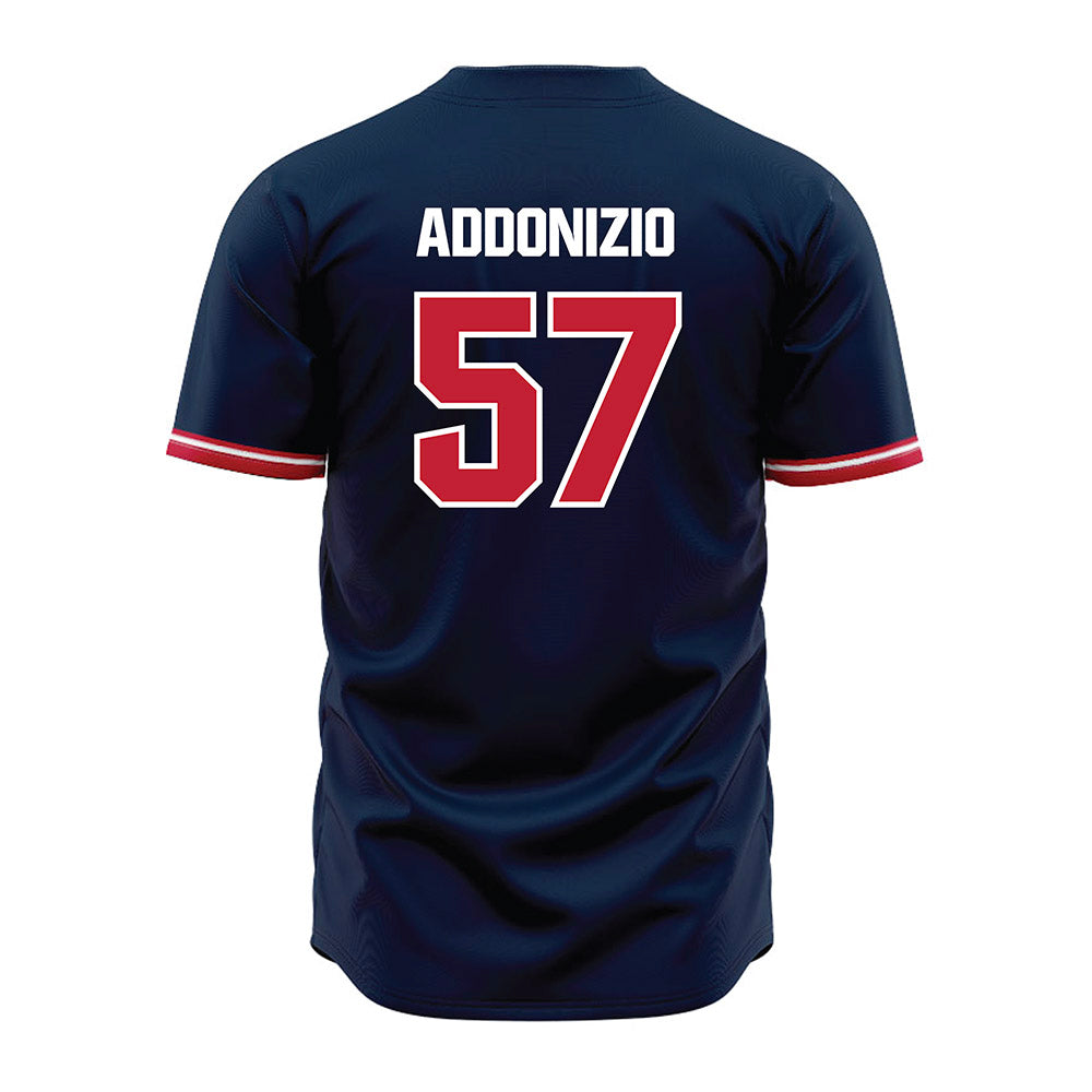 Richmond - NCAA Baseball : Treyor Addonizio - Blue Jersey-1