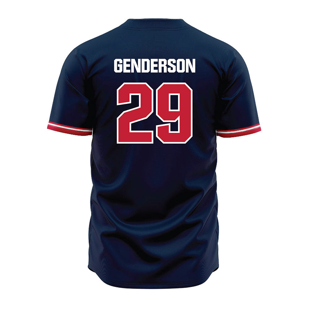 Richmond - NCAA Baseball : Max Genderson - Blue Jersey-1