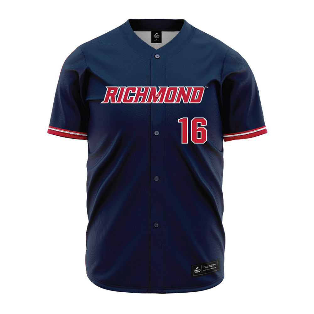 Richmond - NCAA Baseball : Esteban Rodriguez - Blue Jersey-0