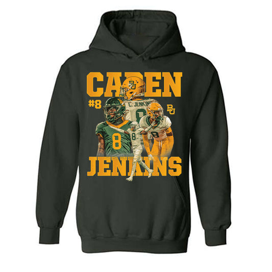 Baylor - NCAA Football : Caden Jenkins - Player collage Hooded Sweatshirt