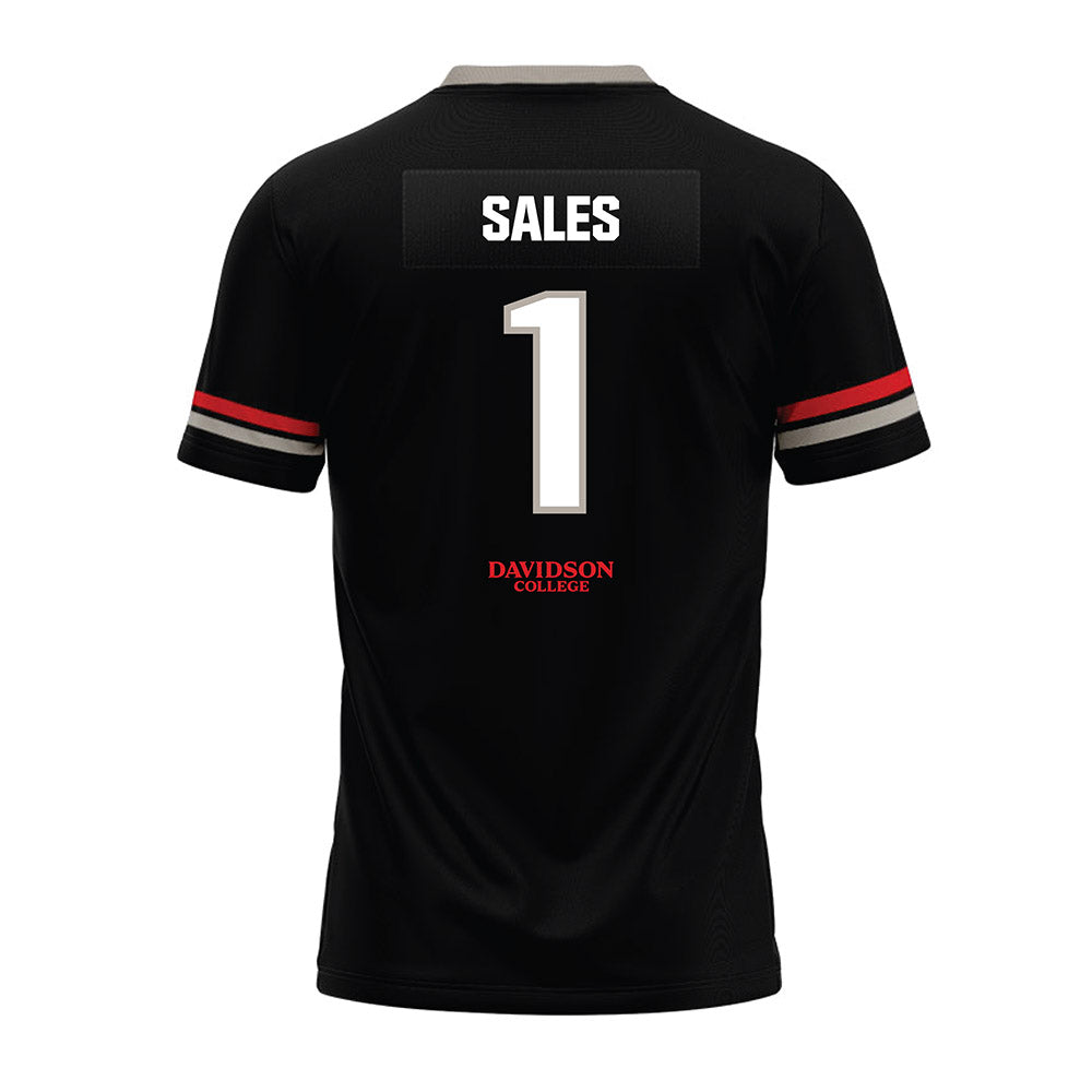 Davidson - NCAA Football : Jaleel Sales - 2024 Black Premium Football Jersey