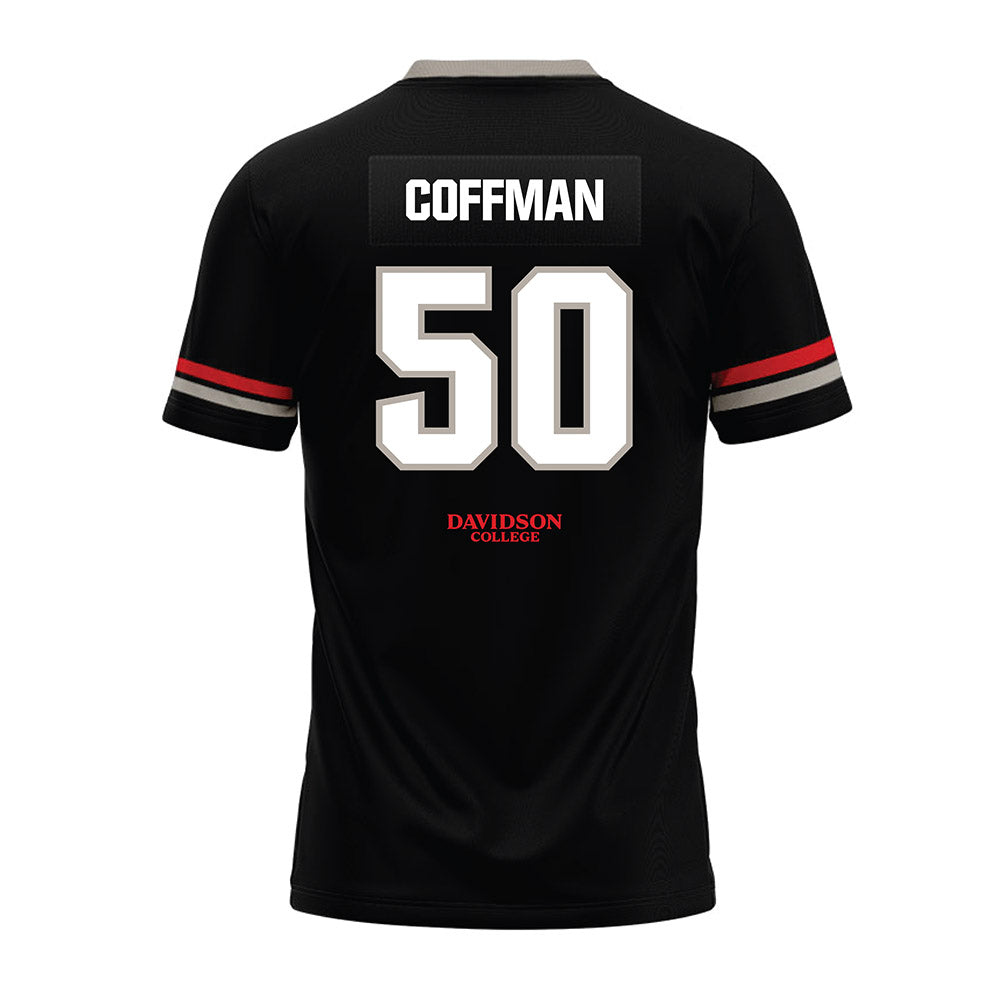 Davidson - NCAA Football : Carson Coffman - 2024 Black Premium Football Jersey-1