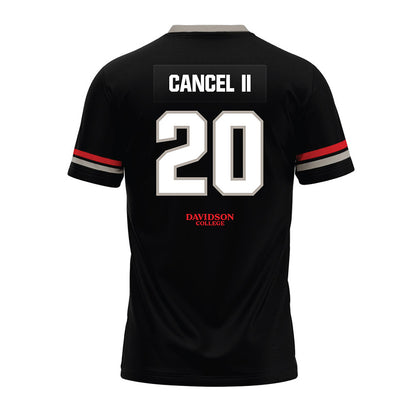Davidson - NCAA Football : Quinton Cancel II - 2024 Black Premium Football Jersey