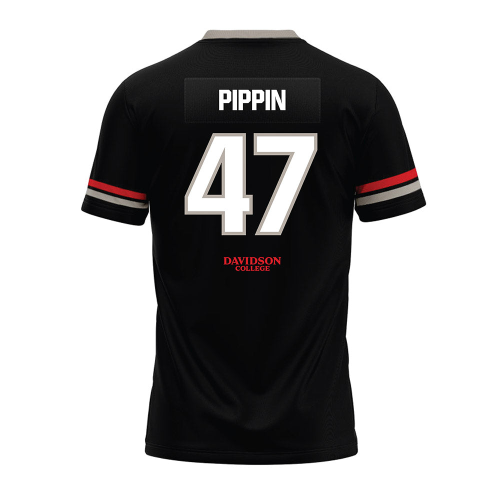 Davidson - NCAA Football : Nash Pippin - 2024 Black Premium Football Jersey-1