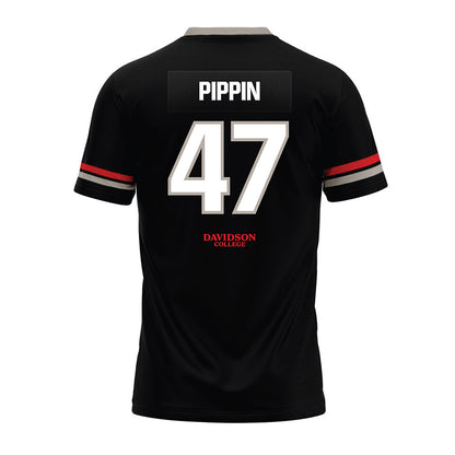 Davidson - NCAA Football : Nash Pippin - 2024 Black Premium Football Jersey-1