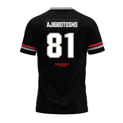 Davidson - NCAA Football : Alani Ajigbotosho - 2024 Black Premium Football Jersey