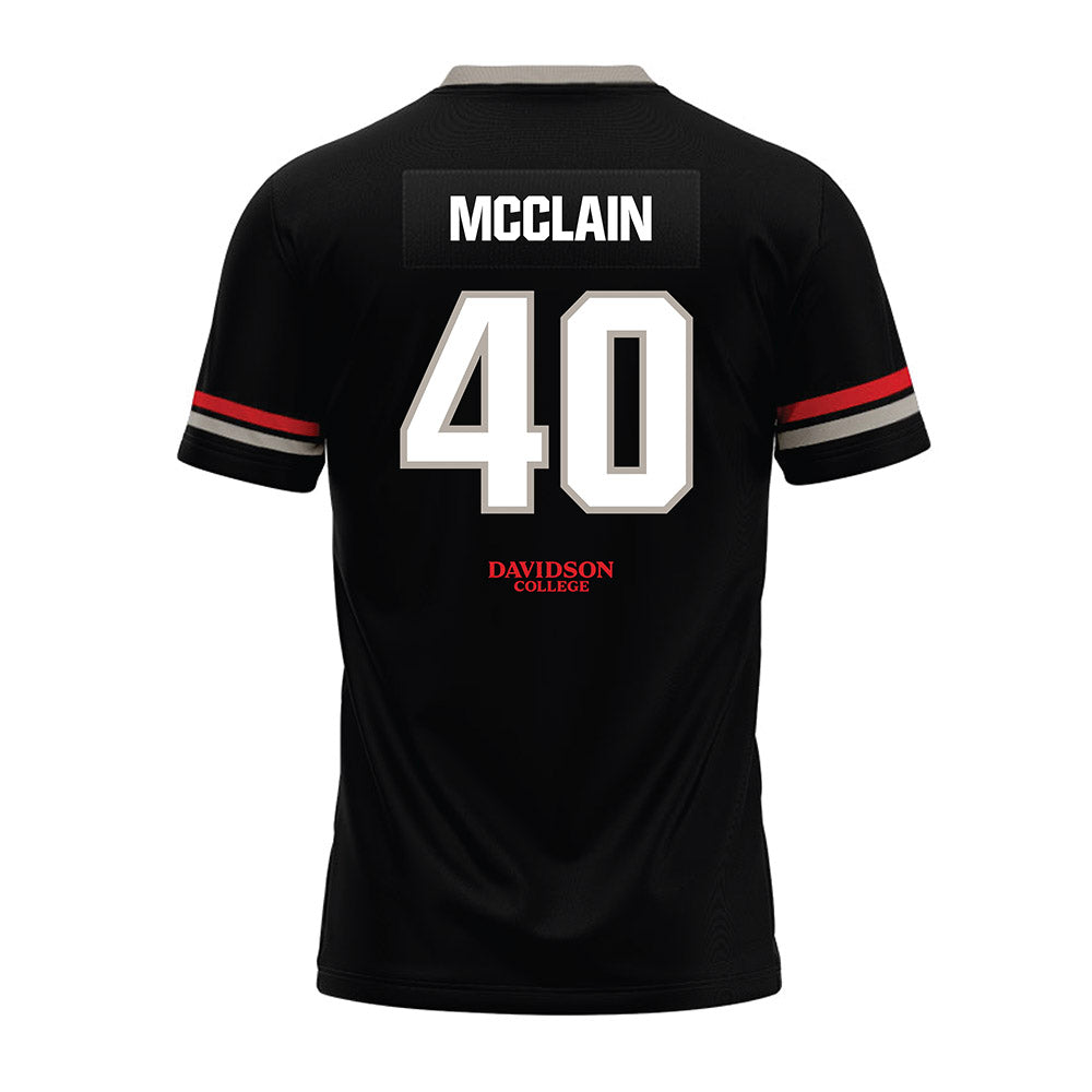 Davidson - NCAA Football : Carius McClain - 2024 Black Premium Football Jersey