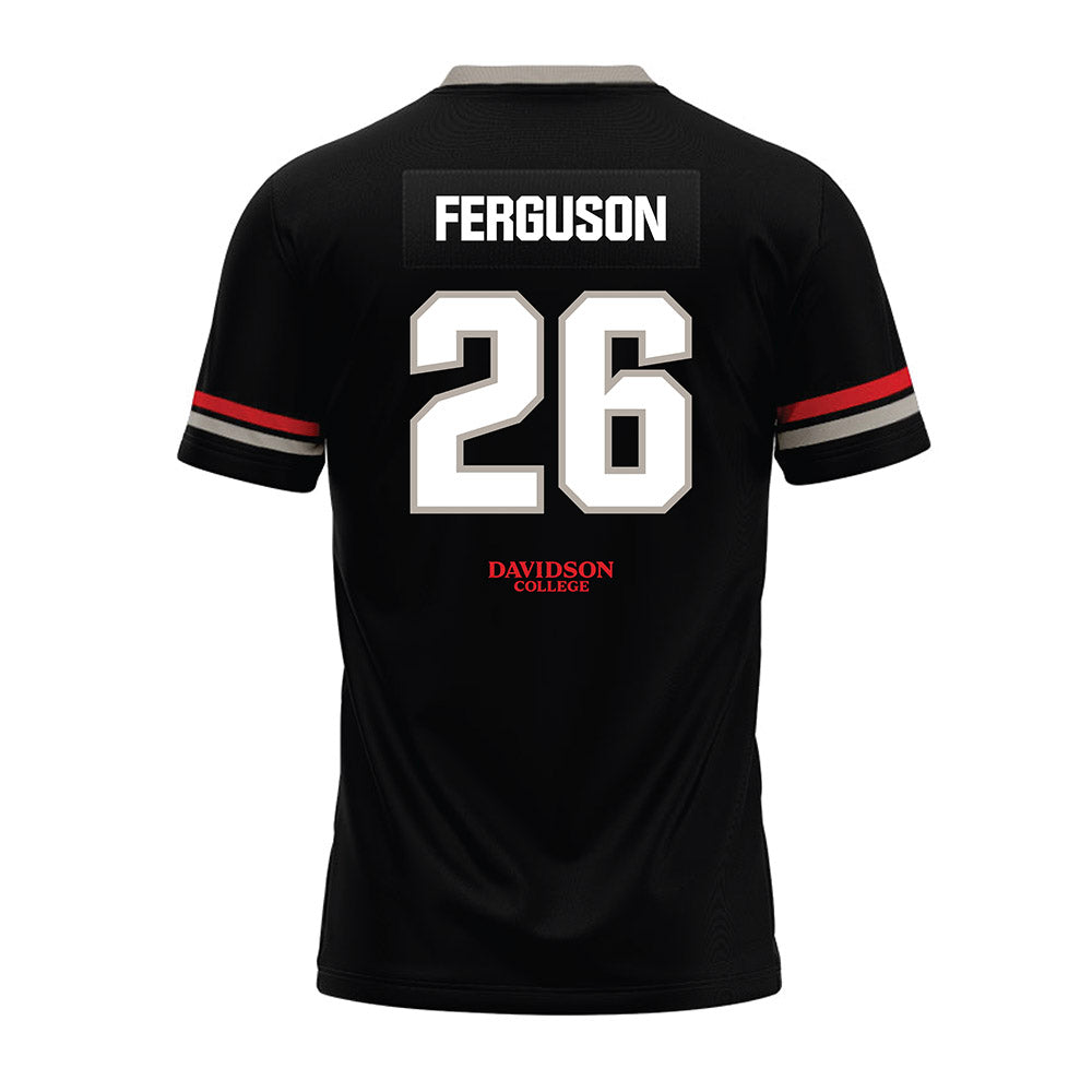Davidson - NCAA Football : Jayden Ferguson - 2024 Black Premium Football Jersey-1