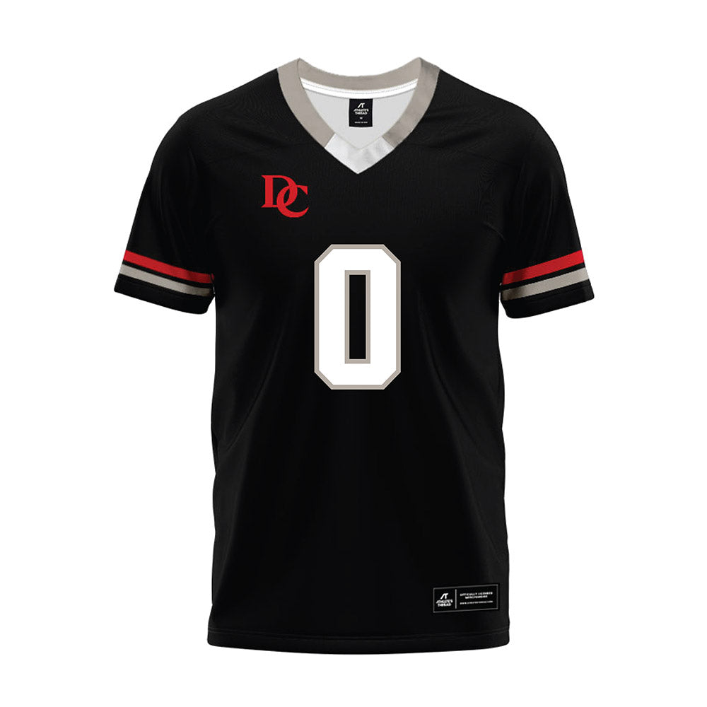 Davidson - NCAA Football : Hunter Brooks - 2024 Black Premium Football Jersey-0