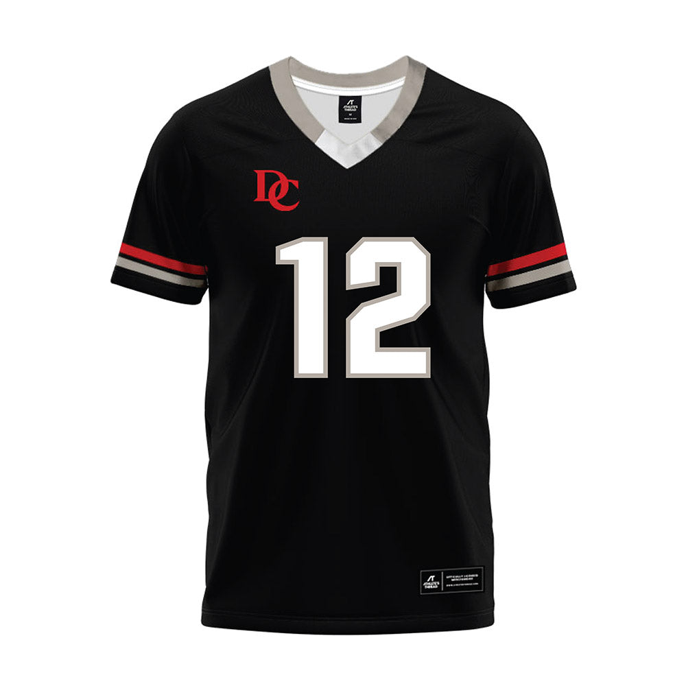 Davidson - NCAA Football : Christian Lyons - 2024 Black Premium Football Jersey-0