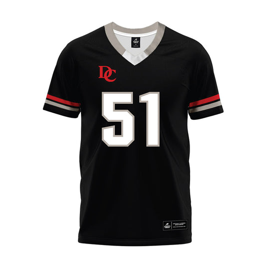 Davidson - NCAA Football : Tom Luther - 2024 Black Premium Football Jersey