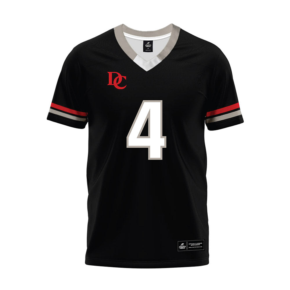 Davidson - NCAA Football : Tahir Henry - 2024 Black Premium Football Jersey