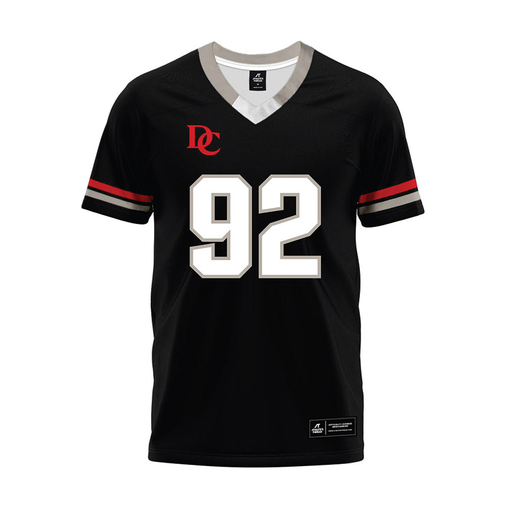 Davidson - NCAA Football : Christian Hayes - 2024 Black Premium Football Jersey-0