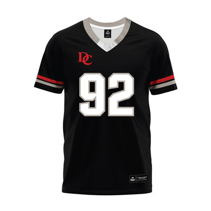 Davidson - NCAA Football : Christian Hayes - 2024 Black Premium Football Jersey-0