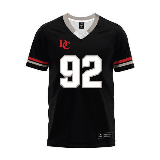 Davidson - NCAA Football : Christian Hayes - 2024 Black Premium Football Jersey-0