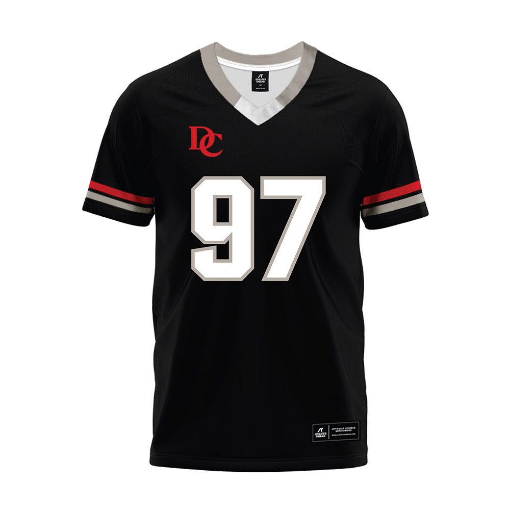 Davidson - NCAA Football : Liam McMann - 2024 Black Premium Football Jersey-0