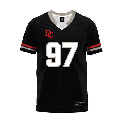 Davidson - NCAA Football : Liam McMann - 2024 Black Premium Football Jersey-0
