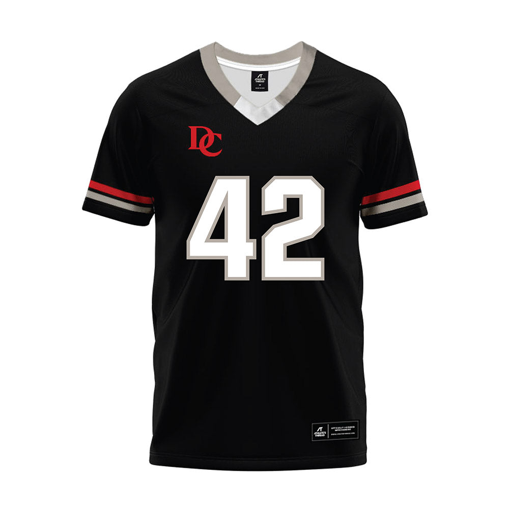 Davidson - NCAA Football : Dallas Brown - 2024 Black Premium Football Jersey