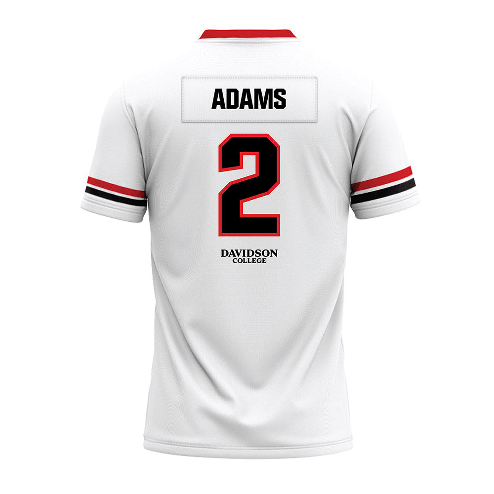 Davidson - NCAA Football : Mari Adams - 2024 White Premium Football Jersey