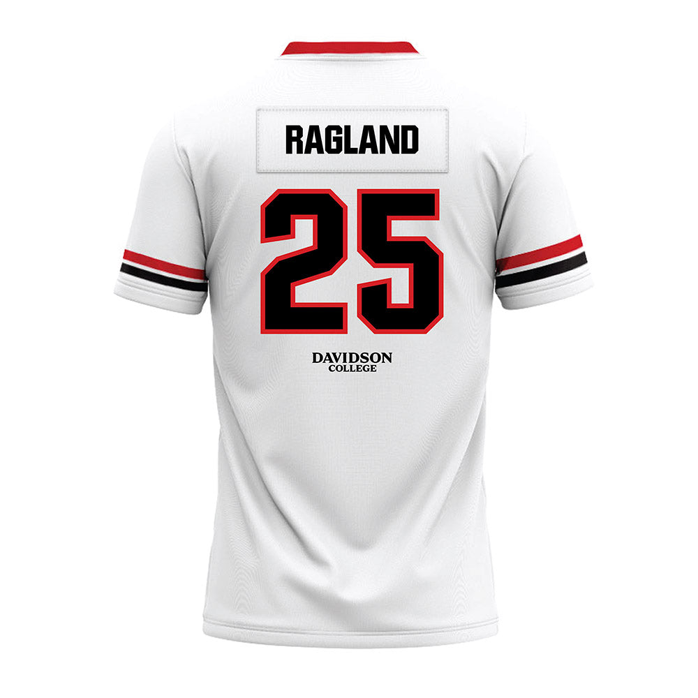 Davidson - NCAA Football : Shay Ragland - 2024 White Premium Football Jersey-1