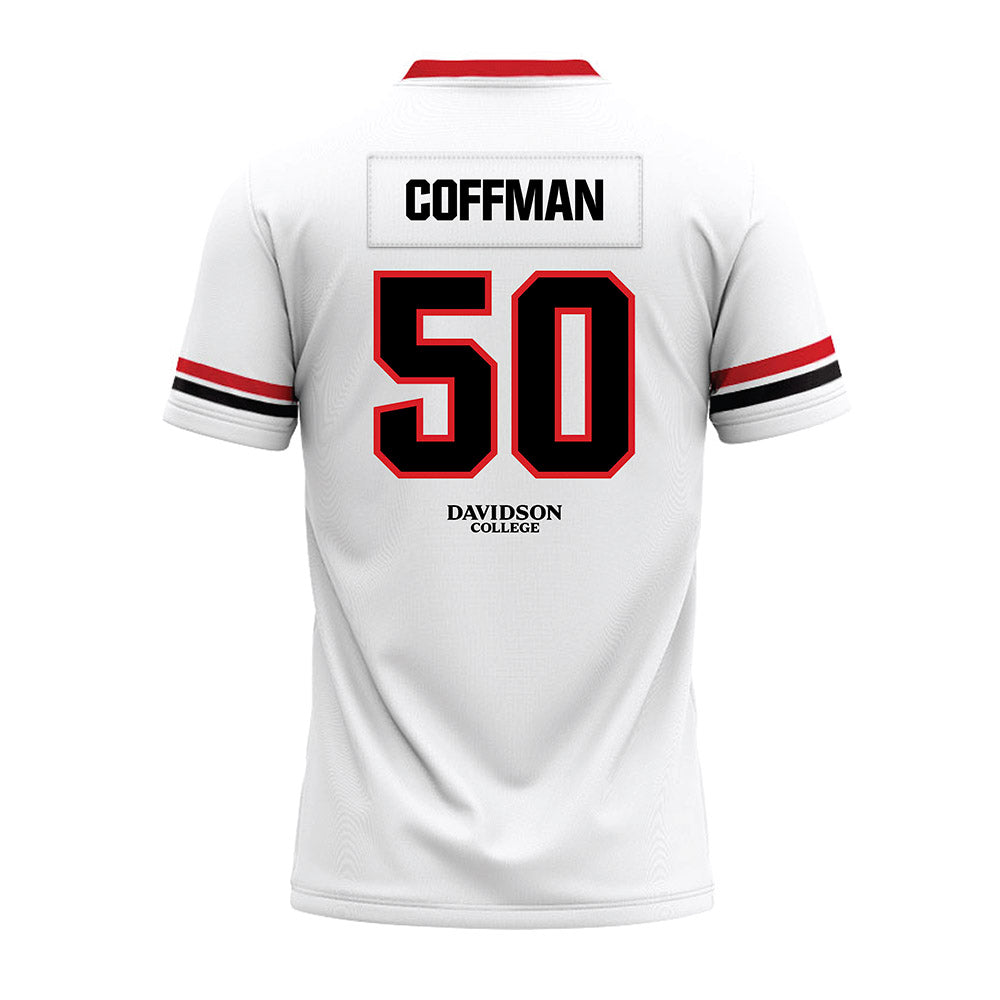 Davidson - NCAA Football : Carson Coffman - 2024 White Premium Football Jersey-1