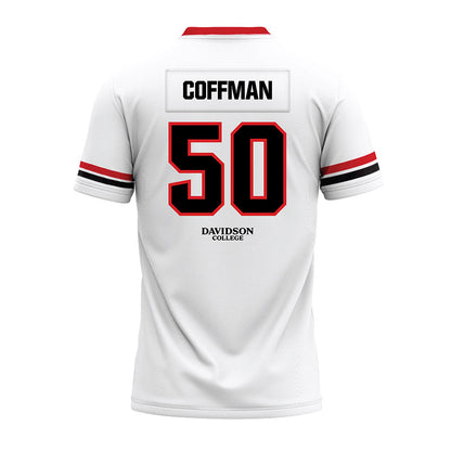 Davidson - NCAA Football : Carson Coffman - 2024 White Premium Football Jersey-1
