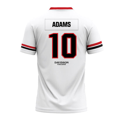 Davidson - NCAA Football : AJ Adams - 2024 White Premium Football Jersey