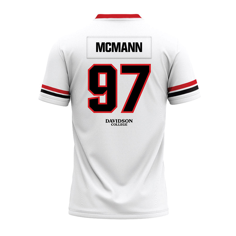 Davidson - NCAA Football : Liam McMann - 2024 White Premium Football Jersey-1