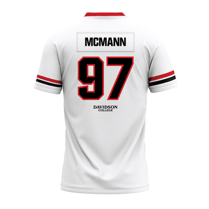 Davidson - NCAA Football : Liam McMann - 2024 White Premium Football Jersey-1