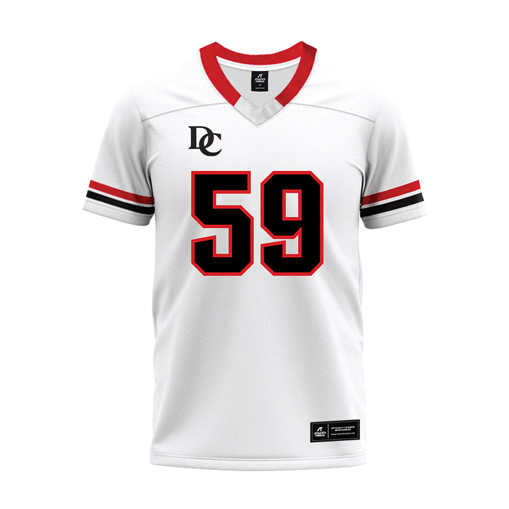 Davidson - NCAA Football : Danzel Chukwuemeka - 2024 White Premium Football Jersey-0