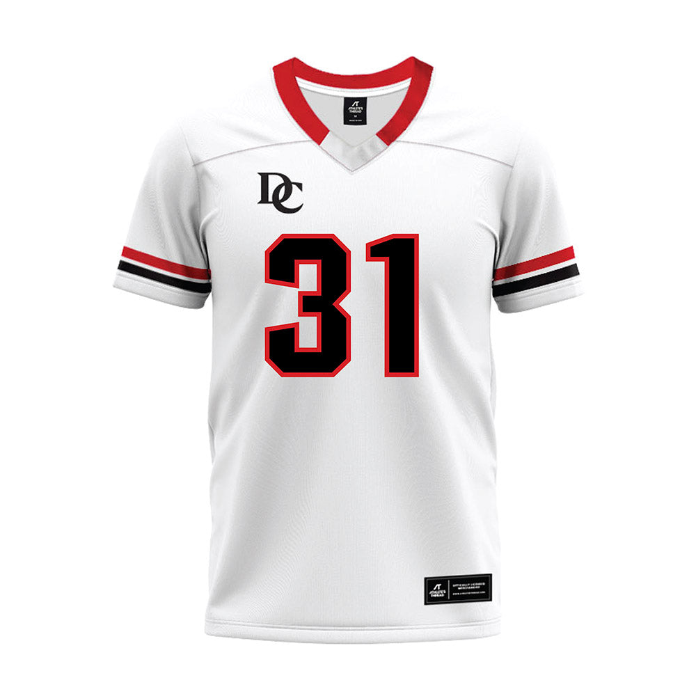 Davidson - NCAA Football : Michael Leonard - 2024 White Premium Football Jersey