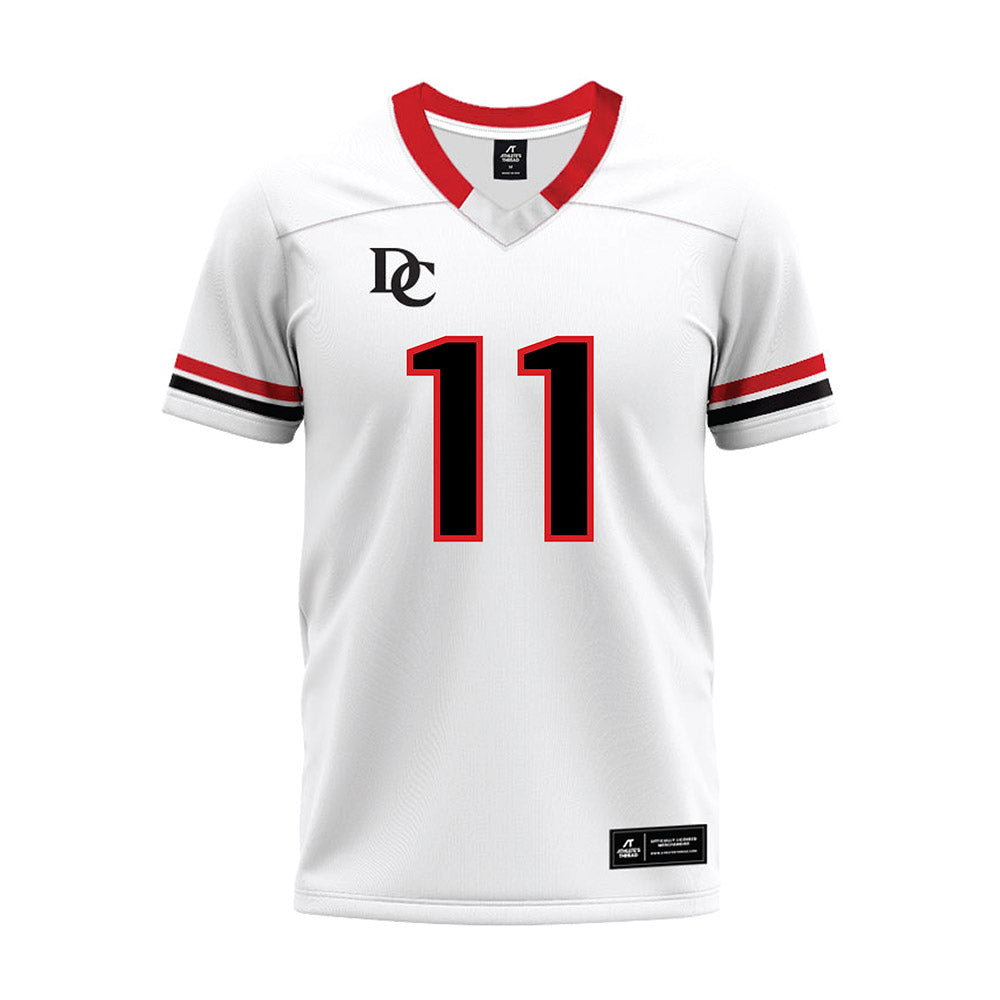 Davidson - NCAA Football : Tre Johnson - 2024 White Premium Football Jersey-0